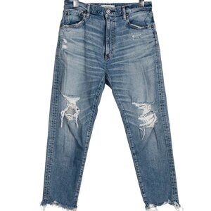 Moussy High-Rise Straight Leg Jeans